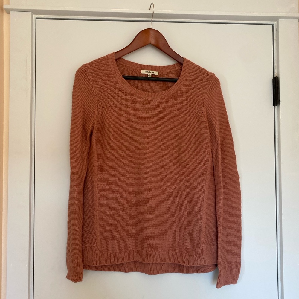 Madewell Women's Terracotta Crew Neck Sweater